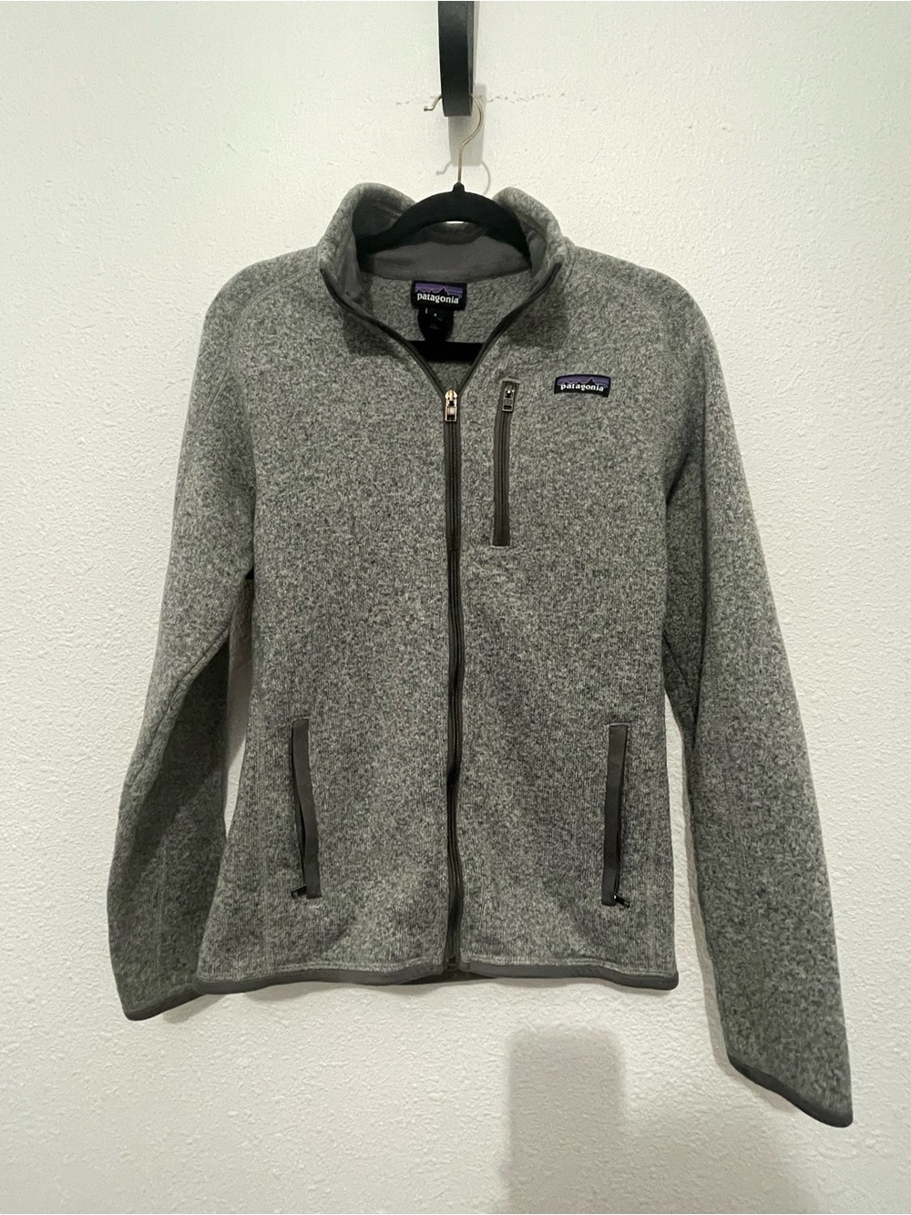 Patagonia Women's Better Sweater Fleece Jacket Full Zip Gray Size Small